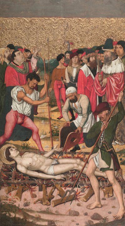 Saint Vincent on the Gridiron by Master of Castelsardo